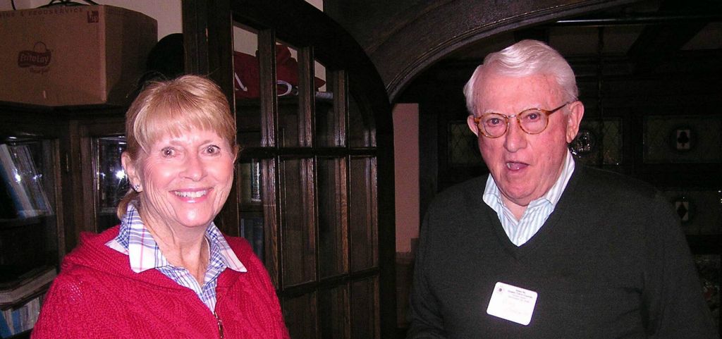 Cathy and Bing Steffen ’62 enjoying the Homecoming reception